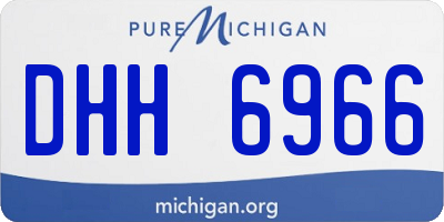 MI license plate DHH6966