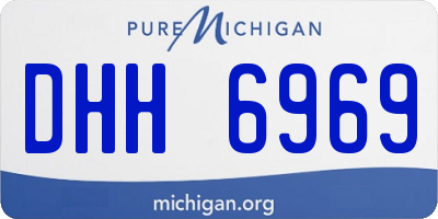 MI license plate DHH6969