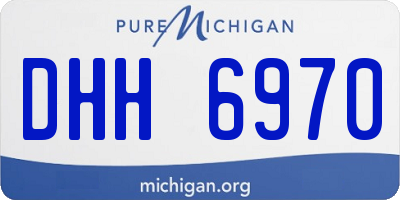 MI license plate DHH6970