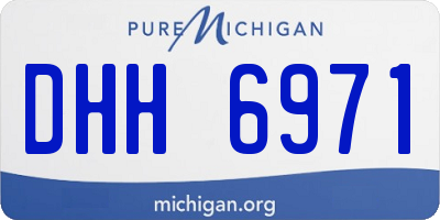MI license plate DHH6971