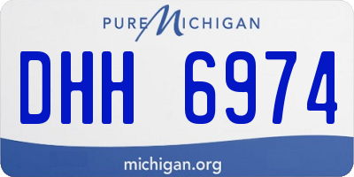 MI license plate DHH6974