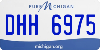 MI license plate DHH6975