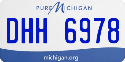 MI license plate DHH6978