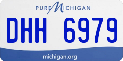 MI license plate DHH6979