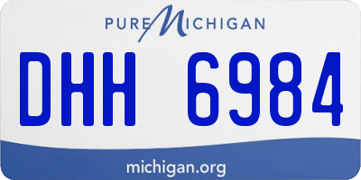 MI license plate DHH6984