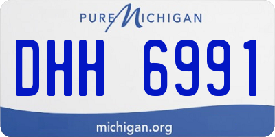 MI license plate DHH6991