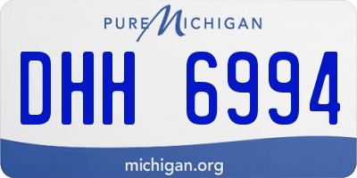 MI license plate DHH6994