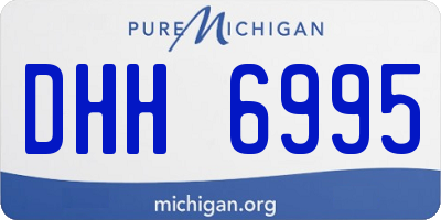 MI license plate DHH6995
