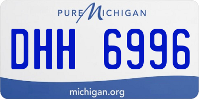 MI license plate DHH6996