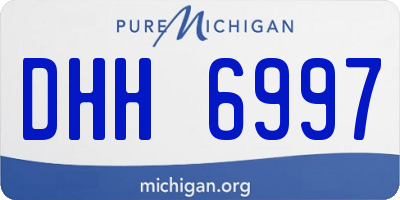 MI license plate DHH6997