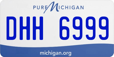 MI license plate DHH6999