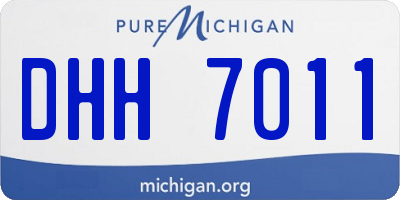 MI license plate DHH7011