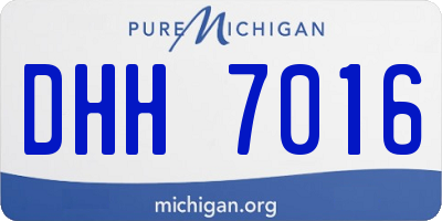 MI license plate DHH7016