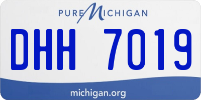 MI license plate DHH7019
