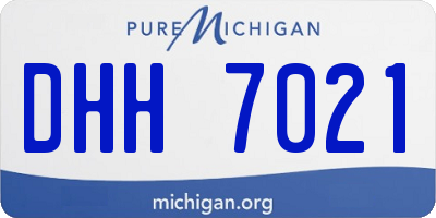 MI license plate DHH7021