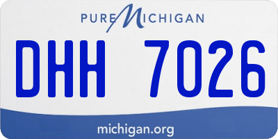 MI license plate DHH7026