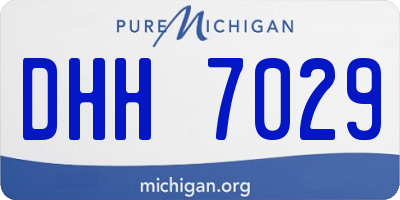 MI license plate DHH7029