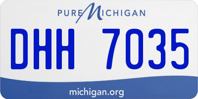MI license plate DHH7035