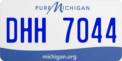 MI license plate DHH7044