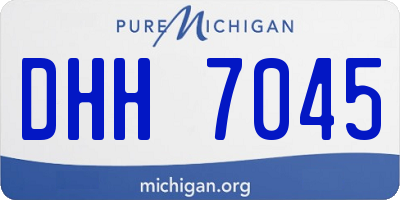 MI license plate DHH7045