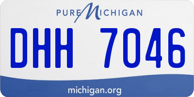 MI license plate DHH7046