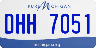 MI license plate DHH7051