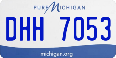MI license plate DHH7053