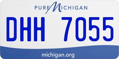 MI license plate DHH7055