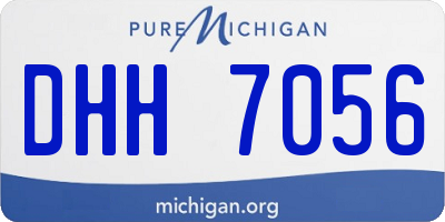 MI license plate DHH7056
