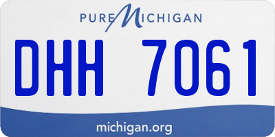 MI license plate DHH7061