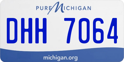 MI license plate DHH7064