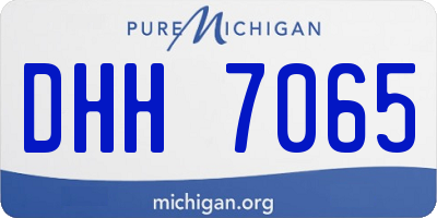 MI license plate DHH7065