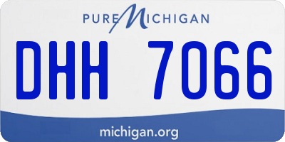 MI license plate DHH7066