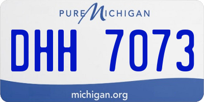 MI license plate DHH7073