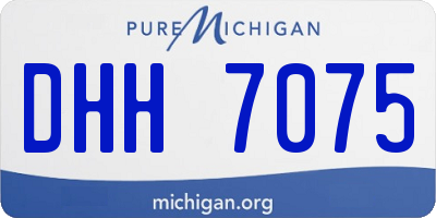 MI license plate DHH7075