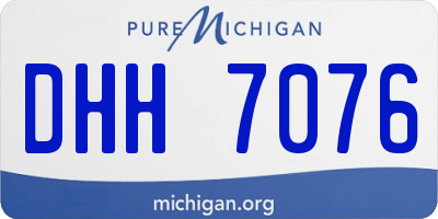 MI license plate DHH7076