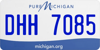 MI license plate DHH7085