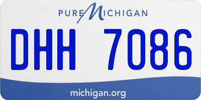 MI license plate DHH7086