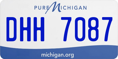 MI license plate DHH7087