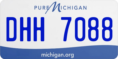 MI license plate DHH7088