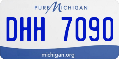 MI license plate DHH7090