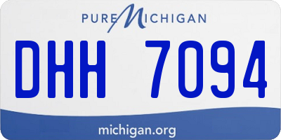 MI license plate DHH7094