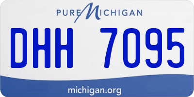 MI license plate DHH7095