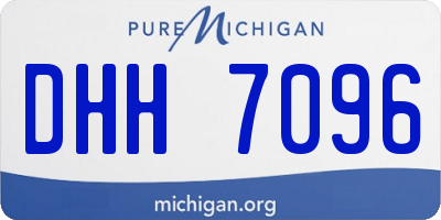 MI license plate DHH7096