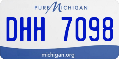MI license plate DHH7098