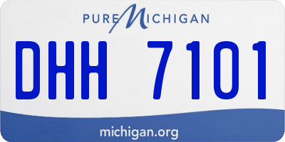 MI license plate DHH7101