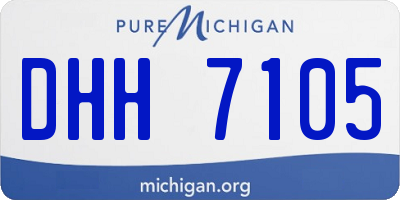 MI license plate DHH7105