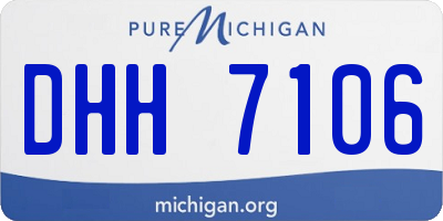 MI license plate DHH7106