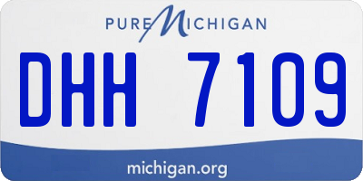 MI license plate DHH7109