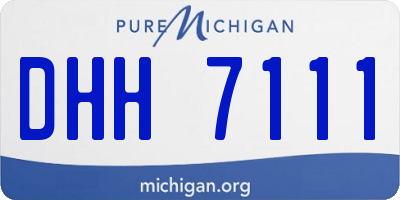 MI license plate DHH7111
